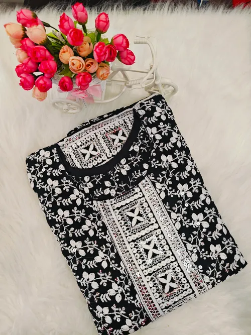 EMBIRODARY ANARKALI KURTIS AK05